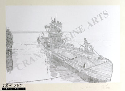 Tribute to the U-Boat Crews - U48 by Jason Askew. [Original Drawing]