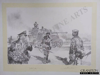 Panzergrenadiers by Jason Askew. [Original Drawing]