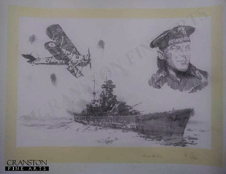 Bismarck Survivor by Jason Askew. [Original Drawing]
