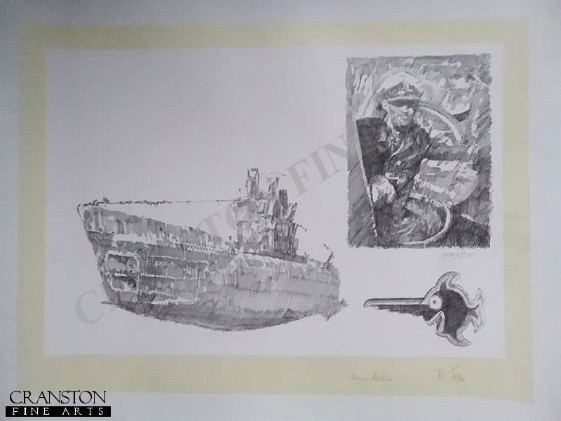 U-Boat of the 11th Flotilla by Jason Askew. [Original Drawing]