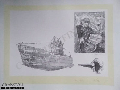 U-Boat of the 11th Flotilla by Jason Askew. [Original Drawing]