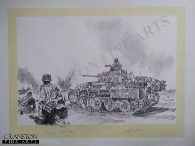 Panther on the Russian Front by Jason Askew. [Original Drawing]