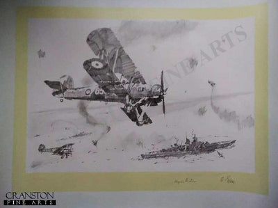 The Channel Dash - Swordfish Attack by Jason Askew. [Original Drawing]
