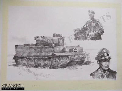 Tiger Legend - Ernst Barkmann by Jason Askew. [Original Drawing]