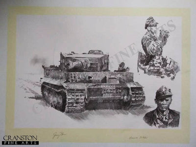 Tiger Legend - Michael Wittmann by Jason Askew. [Original Drawing]