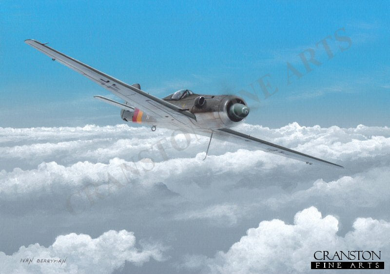 Focke-Wulf Ta.152 by Ivan Berryman. [Original Painting]