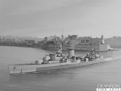 HMS Orion by Ivan Berryman. [Original Painting]