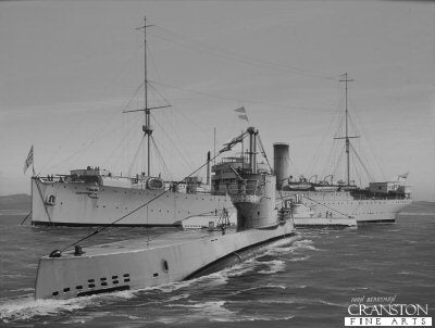 HMS Cyclops Prepares to Receive HMS Sceptre by Ivan Berryman [Original Painting]