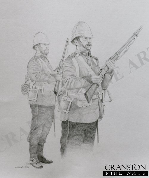 Soldier, 24th of Foot at Rorkes Drift by Chris Collingwood. [Original Drawing]