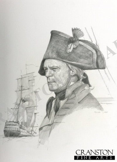 Master of a Royal Naval Frigate c.1797 by Chris Collingwood. [Original Drawing]