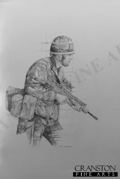 British Paratrooper 2002 by Chris Collingwood. [Original Drawing]