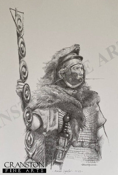 Roman Signifer AD43 by Chris Collingwood. [Original Drawing]