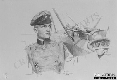 Manfred Von Richthofen c.1917 by Chris Collingwood. [Original Drawing]