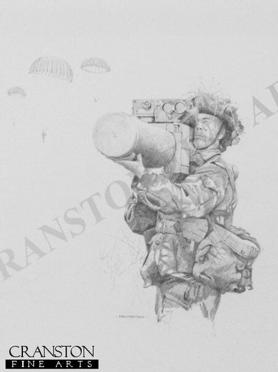 British Army Javelin Missile Launcher by Chris Collingwood. [Original Drawing]