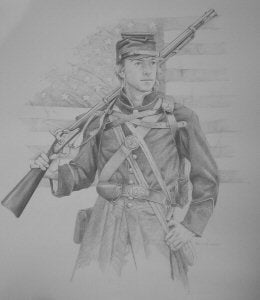Union Infantryman by Chris Collingwood [Original Drawing]