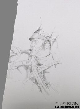 Trumpeter, 17th Lancers by Chris Collingwood. [Original Drawing]