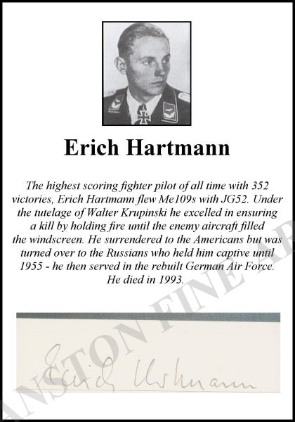 [Special Purchase] Erich Hartmann + Hans Rudel Signature Pack