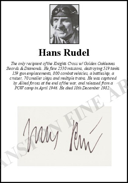 [Special Purchase] Erich Hartmann + Hans Rudel Signature Pack