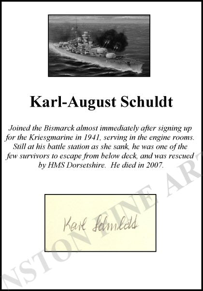 Karl-August Schuldt [Clipped Signature]