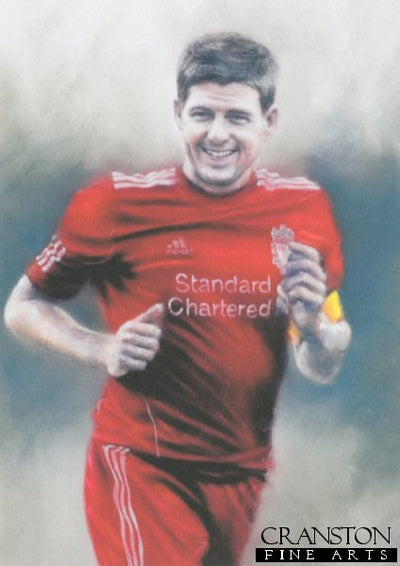 Steven Gerrard - Liverpool Captain by Stephen Doig. [Original Pastel]