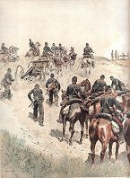 Artillerie a Cheval - Mise en Batterie; Tenue de Campagne by Edouard Detaille [Antique]