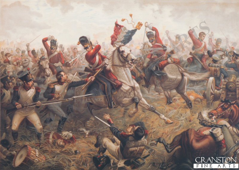 Sgt Ewart Capturing the Eagle of the 45th Regiment During the Battle of Waterloo by Sullivan [Postcard]