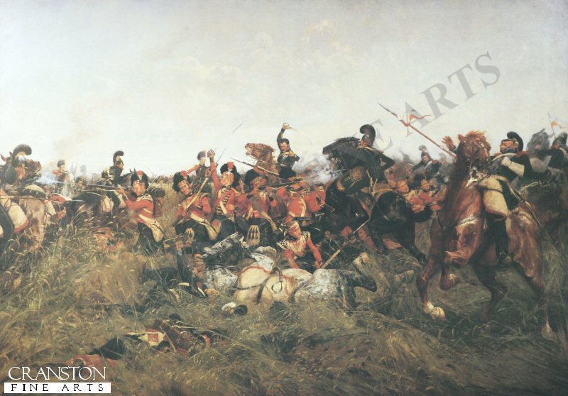 Quatre Bras (Black Watch at Bay) by William Barnes Wollen [Print]