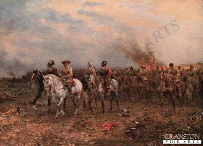 Oliver Cromwell after the Battle of Marston Moor by Ernest Crofts. [Postcard]