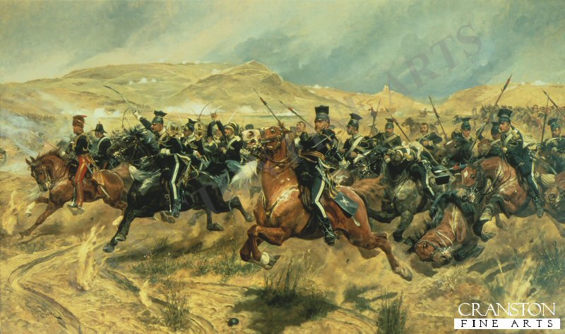 The Charge of the Light Brigade by Richard Caton Woodville. [Print]