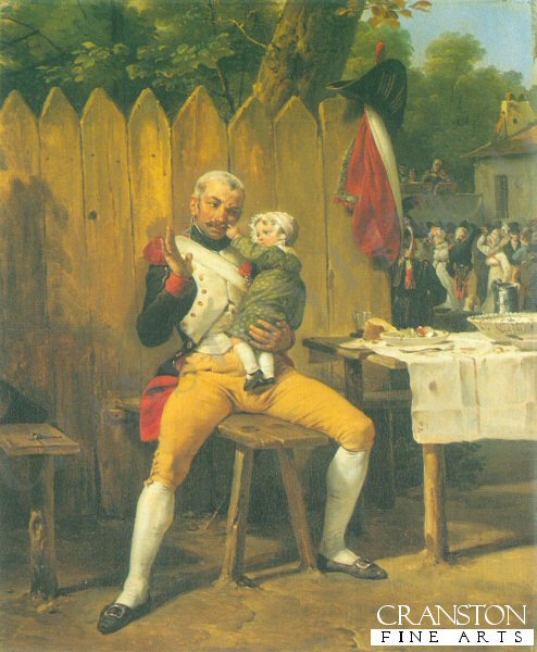 The Veteran at Home by Horace Vernet. [Print]