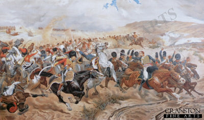 Ramsays Battery of Horse Artillery at the Battle of Fuentos Onoro, May 5th 1811 by Richard Caton Woodville [Antique]