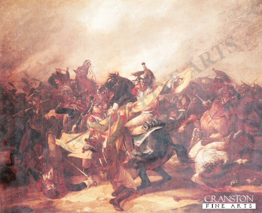 A Cavalry Skirmish by Theodore Gericault. [Print]