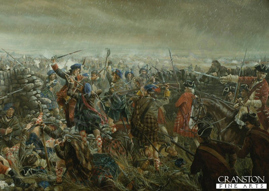 (Detail from) The Battle of Culloden by Mark Churms [Postcard]