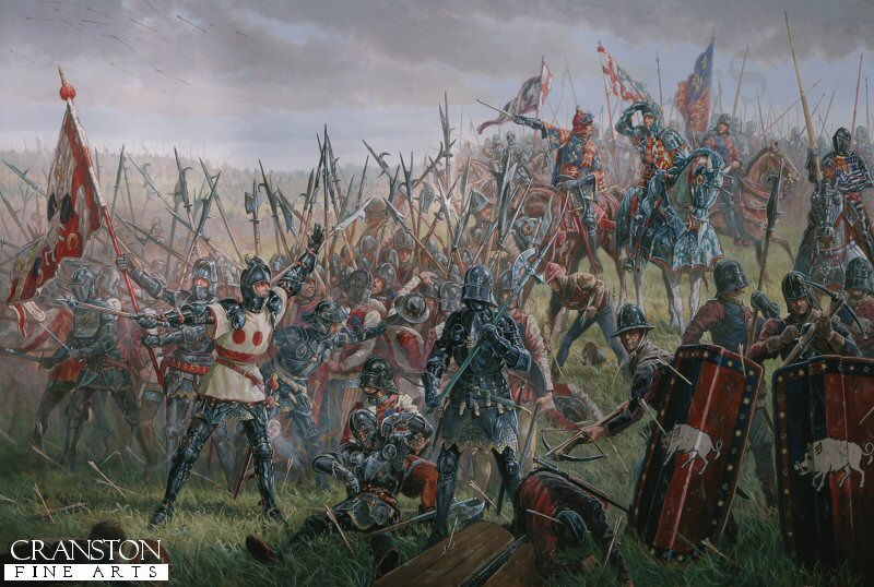 Richard III at the Battle of Bosworth by Mark Churms [Postcard]