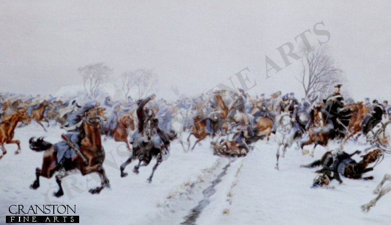 The Battle of Vonbasse by Carl F.C. Hansen Reistrup [Original Painting]