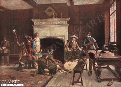Cromwell at the Sign of the Blue Boar by Ernest Crofts. [Postcard]