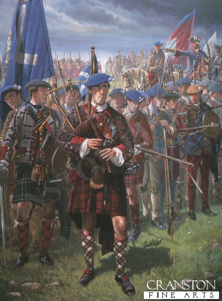 The Jacobite Piper by Mark Churms. [Postcard]