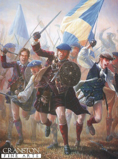The Charge of the Highlanders at the Battle of Prestonpans by Mark Churms [Postcard]