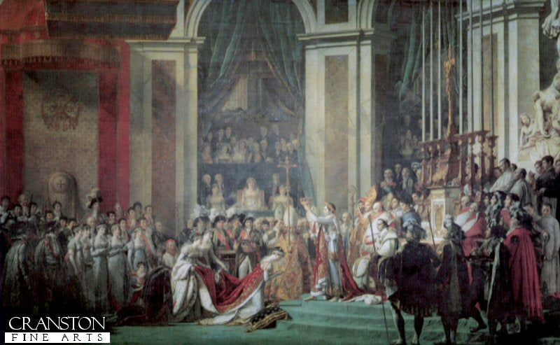 Coronation of Napoleon by Jacques Louis David. [print]