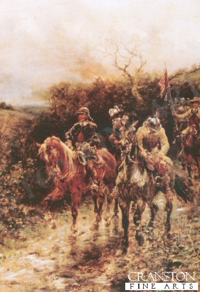 Roundheads Returning From a Raid by Ernest Crofts. [Print]