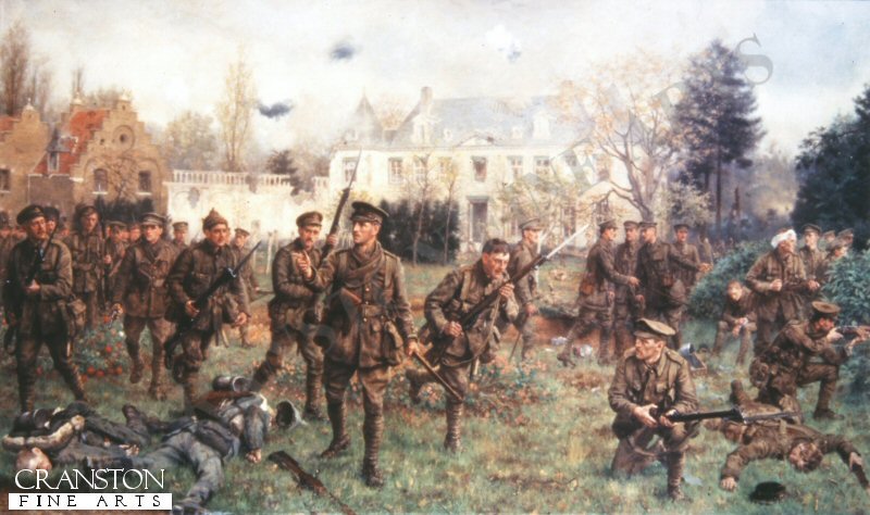 Battle of Gheluvelt, 31st October 1914 by J P Beadle. [Print]