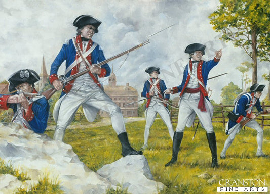 2nd Maryland Regiment at the Guildford Courthouse 1781 by Brian Palmer. [Postcard]