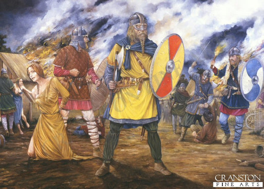 A Viking Raid by Brian Palmer. [Postcard]