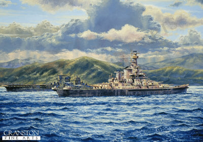 USS Indiana, First Tour of Duty by Anthony Saunders. [Postcard]
