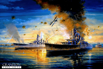 Raid on Taranto by Anthony Saunders. [Postcard]