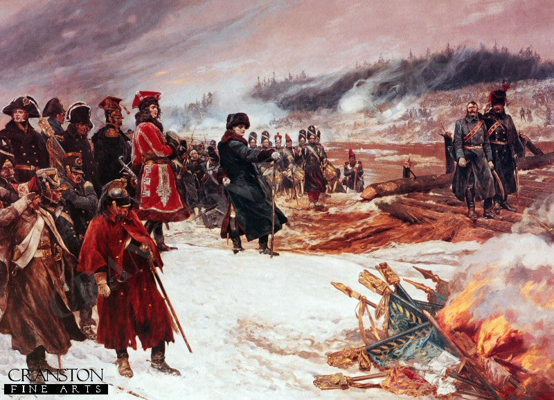 Burning the Eagles on the Retreat From Moscow by Richard Caton Woodville [Postcard]