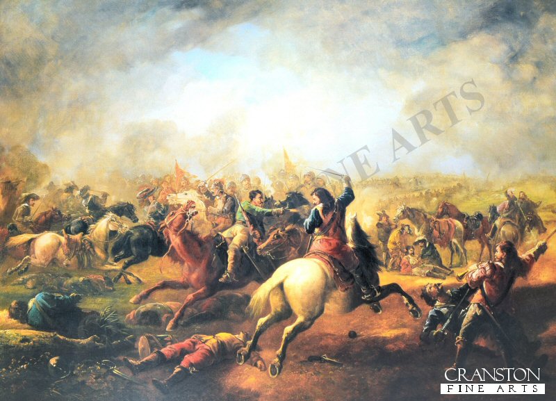 The Battle of Marston Moor by John Barker [Postcard]