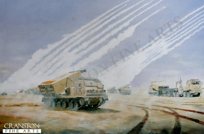 The Artillery Raids, 18th / 23rd February 1991 by David Rowlands. (B) [print]