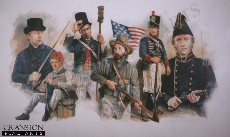 Men of the United States Navy During the Battle of Lake Erie 1813 by Chris Collingwood [Print]