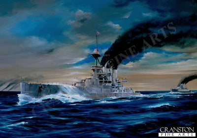 Battle of the Dogger Bank 1915 by Randall Wilson. [Postcard]